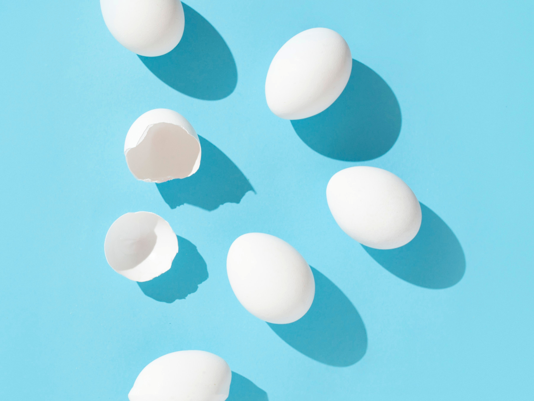 eggs-on-a-light-blue-background
